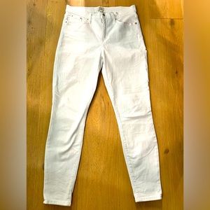 J.Crew 9” High-Rise White Jean size 30